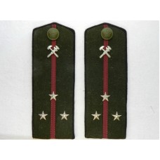 Погоны полевые СТАРШИЙ ЛЕЙТЕНАНТ, Инженерно-технические войска, обр. 1943 года